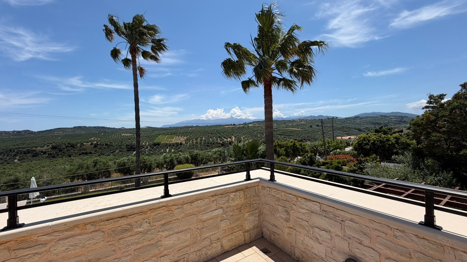Main balcony Villa Maria sea view Crete